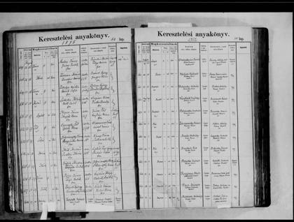 1875 · keresztelési anyakönyv – az okirat képe