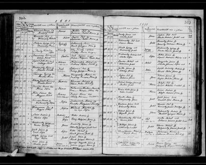 1851 · keresztelési anyakönyv – az okirat képe