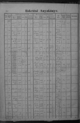 1872 · házassági anyakönyv – az okirat képe