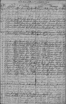 1820 · házassági anyakönyv – az okirat képe