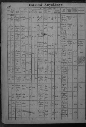 1855 · házassági anyakönyv – az okirat képe